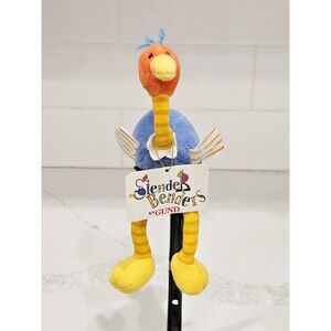 Rare GUND Slender Benders ZeeBird™ Plush Toy #9066 – 8" Vintage Collectible!